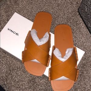 Nico Leather Vince Slides